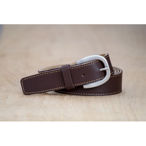 CEINTURE CUIR BRUN| La french